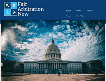 Tablet Screenshot of fairarbitrationnow.org